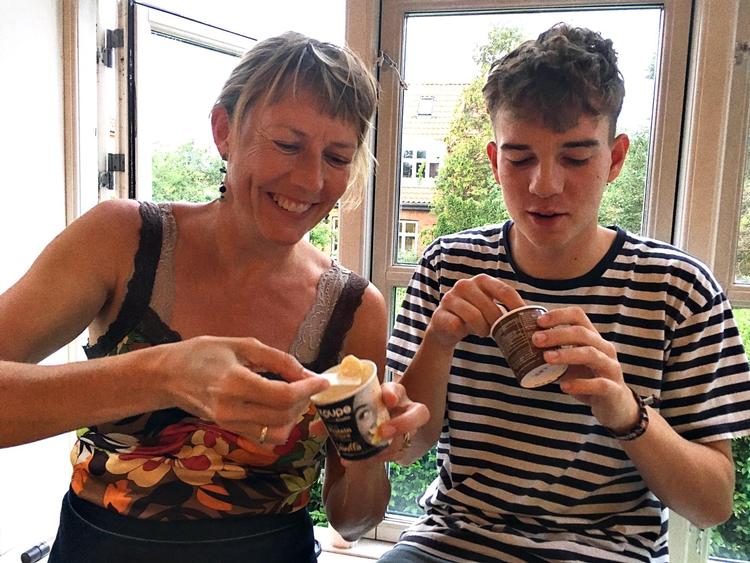 Der var ingen broccoli i isen fra Koupe. Til gengæld smagte chokoladevarianten rigtig godt. Foto: Jon Lund 