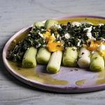 Porrer i vinaigrette med æg er en klassisk, nem og meget velsmagende ret.  Foto: Eva Helbæk