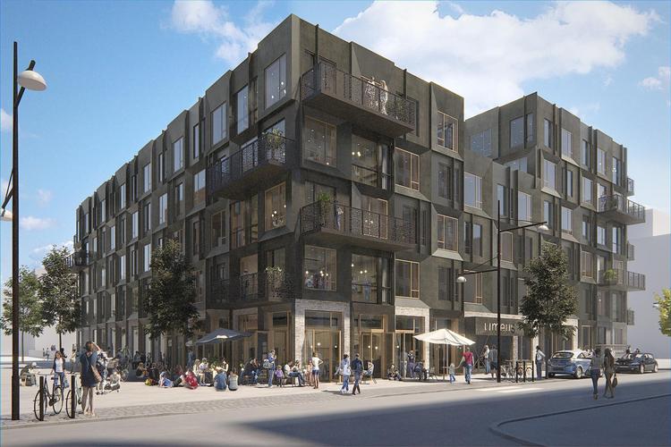 Henning Larsen Architects har tegnet det kollegium, som et firma ønsker at bygge i Københavns Nordhavn. Værelserne er små, ned til 9 kvadratmeter, men så er der plads til tre gange så mange studerende som beskrevet i lokalplanen. 