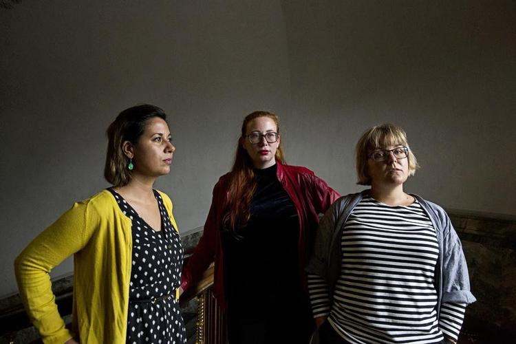 Det svenske Feministisk Initiativ får en dansk pendant. Fra venstre: Muneeza Rosendahl, Marie Raasthøj Hansen og Maria Mortensen. 