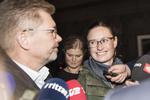 Ninna Hedeager Olsen fra Enhedslisten rykkede ind i magtens centrum ved kommunalvalget, hvor hun på baggrund af sit partis stemmetal valgte at blive borgmester for teknik og miljø. Her sammen med overborgmester Frank Jensen (S) Foto: Gregers Tycho. 