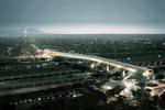 Køge Nord Station bliver med sin markante rørform et vartegn for de rejsende. 