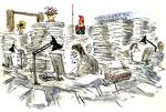 Så længe du har det fint med at faste, vil fasten ikke modvirke din helbredelse for stress, svarer Bente Klarlund en læser. Tegning: Mette Dreyer (arkiv) 