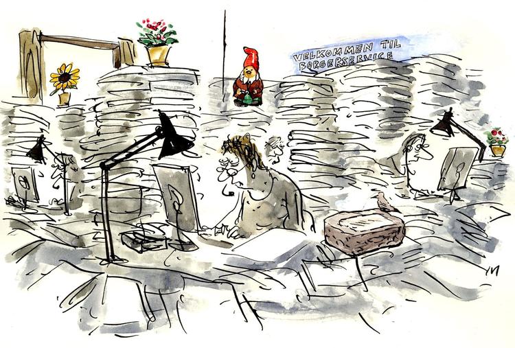 Så længe du har det fint med at faste, vil fasten ikke modvirke din helbredelse for stress, svarer Bente Klarlund en læser. Tegning: Mette Dreyer (arkiv) 