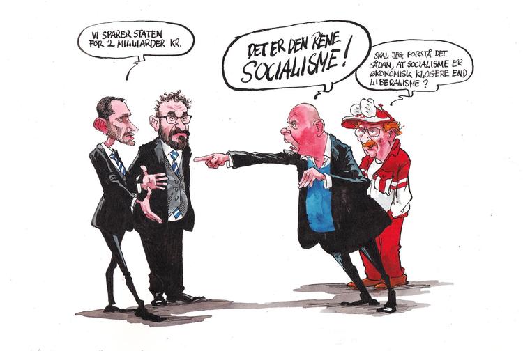 Kristian Jensen, Ole Birk Olesen, Søren Gade.
 