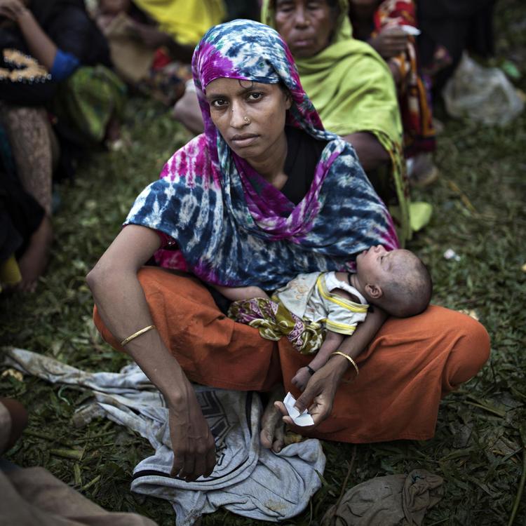 Siden efteråret er cirka 700.000 rohingyaer flygtet fra Myanmar til nabolandet Bangladesh.  Jacob Ehrbahn/POLFOTO