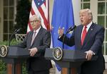 Trump udlagde indrømmelserne som en sejr for USA.  Foto: Martinez Monsivais/AP /AP