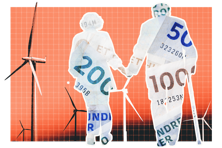 Kollage: Mads D'Alterio Djervig. Originalfoto: Martin Lehmann, Finn Frandsen, TExturelabs, Pexels