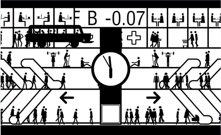 På en række af de underjordiske metrostationer er der kunst at finde i ugens løb. 