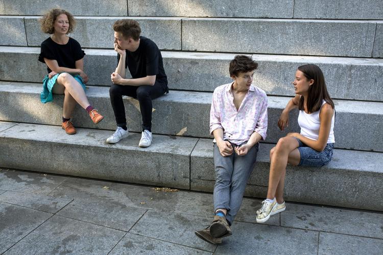 De unge jazzmusikere tæller Maria Dybbroe (saxofonist), Cornelia Nilsson (trommeslager), Rasmus Krogh (guitarist) og Felix Moseholm (bassist).
 Andreas Houbjerg/POLFOTO