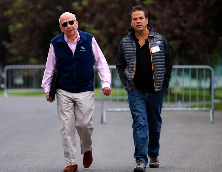 Rupert Murdoch gør nu alt, hvad der står i hans magt, for at det bliver sønnen Lachlan Murdoch, der skal overtage familiens mediedynasti. Foto: Mike Blake/Ritzau Scanpix