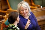 Moderaternes Monika Rubin (M) og Uddannelses- og forskningsminister Christina Egelund (M) Foto: Jens Dresling
