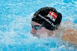 Helena Rosendahl Bach svømmede sig op fra en sidsteplads til en delt fjerdeplads i OL-finalen i 200 meter butterfly. Foto: Jens Dresling