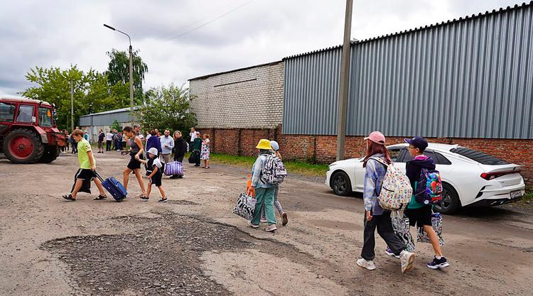 Foto fra byen Rylsk i den russiske region Kursk. Foto: Handout/Ritzau Scanpix