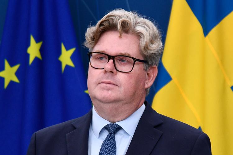 Den svenske justitsminister, Gunnar Strömmer. Foto: 12060 Lars Schröder/tt/Ritzau Scanpix