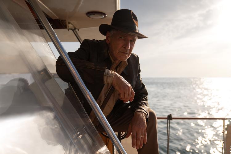 Indiana Jones (Harrison Ford) in Lucasfilm's Indiana Jones and the Dial of Destiny. ©2022 Lucasfilm Ltd. &amp; TM. All Rights Reserved. Foto: jonathan olley/Jonathan Olley / Lucasfilm Ltd.