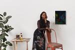 Den amerikanske kunstner Danielle Mckinney (1981) er uddannet fotograf på Parsons School of Design i New York, men begyndte at male under corona og har siden opnået stor succes på det amerikanske kunstmarked.  Foto: Pierre Le Hors/Photo by Pierre Le Hors