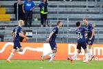 Daniel Høegh sørgede kort før tid for pointdeling, da Randers-spilleren udlignede til 2-2, efter at Brøndby havde vendt 0-1 til 2-1 i anden halvleg. Foto: Claus Bech/Ritzau Scanpix