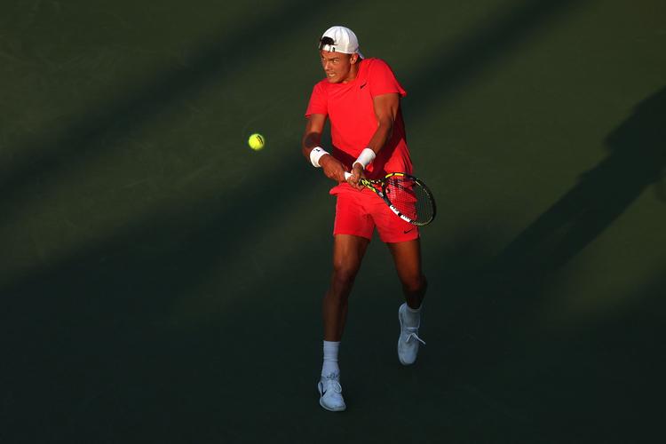 »En hel masse frustrationer fylder nu. Det er uheldig timing. Jeg havde glædet mig til at spille US Open«, siger Holger Rune efter sit nederlag i første runde af US Open. Foto: Mike Stobe/Ritzau Scanpix