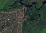 Ukraine hævder at have indtaget over 100 bebyggelser i Kursk-regionen i Rusland. Foto: 2024 Planet Labs Inc/Ritzau Scanpix