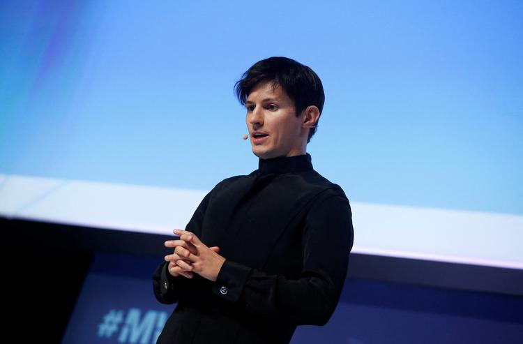 Pavel Durov holder oplæg i Barcelona i 2023. Foto: Albert Gea/Ritzau Scanpix