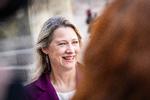 Ny Social- og boligminister Sophie Hæstorp Andersen (S) ankommer til Statsministeriet efter regeringsrokade, Christiansborg, København, torsdag 29. august 2024.. Foto: Emil Nicolai Helms/Ritzau Scanpix Foto: Emil Nicolai Helms/Ritzau Scanpix