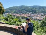 Philosophenweg er en flot vandretur op over Heidelberg, hvor man kan fordybe sig i en bog eller filosofere over byens bedste udsigt.  Foto: Marita Hoydal