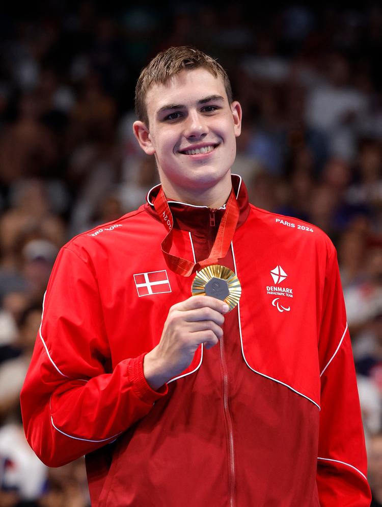 Alexander Hillhouse sikrede Danmark guld på førstedagen af para-OL, der løber frem til 8. september. Den danske medaljemålsætning er på 8 medaljer.  Foto: Andrew Couldridge/Ritzau Scanpix