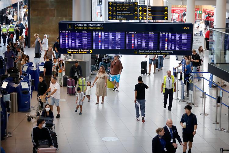 Antallet af rejsende i Københavns Lufthavn steg denne sommer med 35 procent sammenlignet med sidste år. Arkivfoto Jens Dresling
