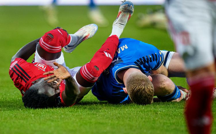 Superligaklubberne Lyngby og Vejle er begge ude af pokalturneringen efter overraskende nederlag til Frem og Brønshøj. Arkivfoto LISELOTTE SABROE 