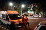 Ifølge Ukraines præsident, Volodymyr Zelenskyj, sendte Rusland to ballistiske missiler mod Poltava, der ellers ligger langt fra frontlinjen i det østlige Ukraine. Foto: Patryk Jaraccz/AFP