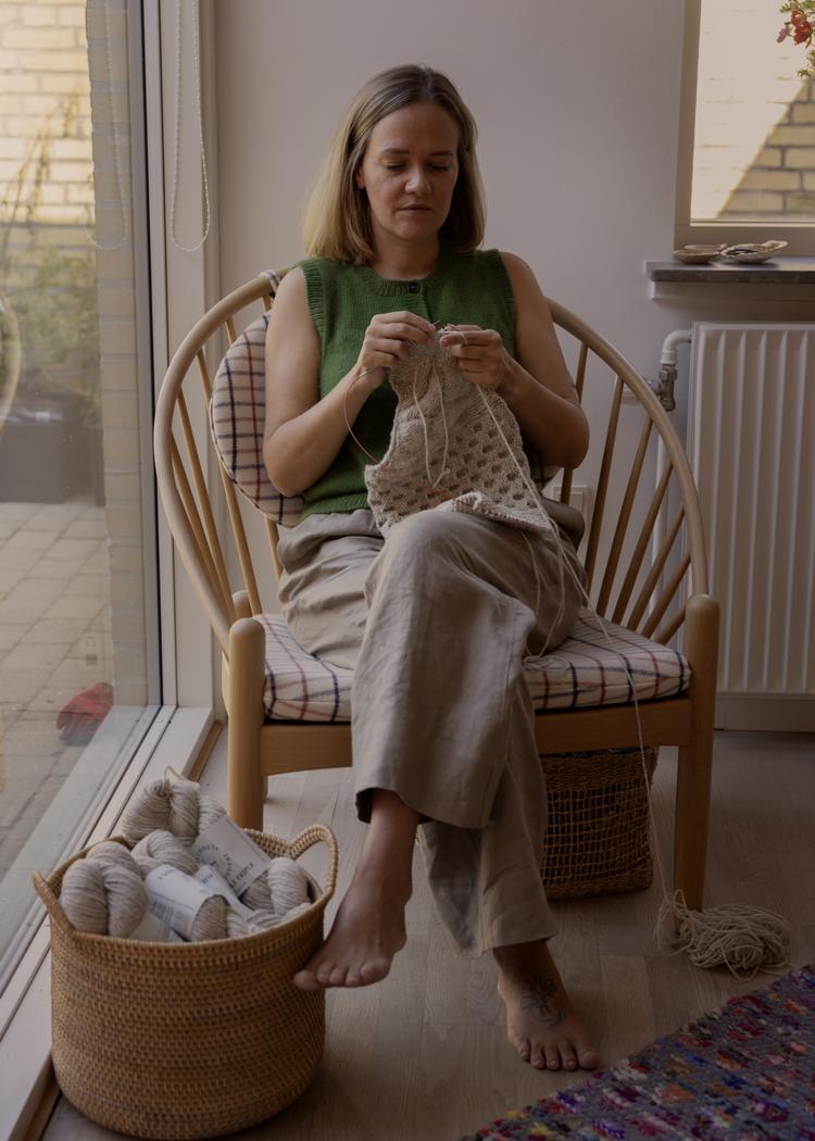 HOLBÆK Kimmie Munkholm er alle nybegynderes strikketante