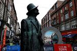 Hvad mon der sker, hvis den smarte database fodres med  mesterværker som ’Ulysses’ af James Joyce? Billedet forestiller en statue af den ikoniske forfatter i Vilnius.  Foto: Clodagh Kilcoyne/Ritzau Scanpix