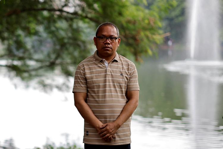 Mikel Chakma sad i et hemmeligt fængsel kendt som Aynaghar, der betyder 'huset af spejle'. De indsatte er nemlig isolationsfængslede og kan kun se sig selv. Foto: Mohammad Ponir Hossain/Ritzau Scanpix