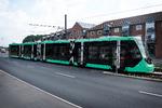 Hovedstadens Letbane kommer til at gå fra Lundtofte Station i nord til Ishøj Station i syd. Banen åbner i 2025, men allerede nu er der testkørsler, som her ved Glostrup. Foto: Jens Dresling