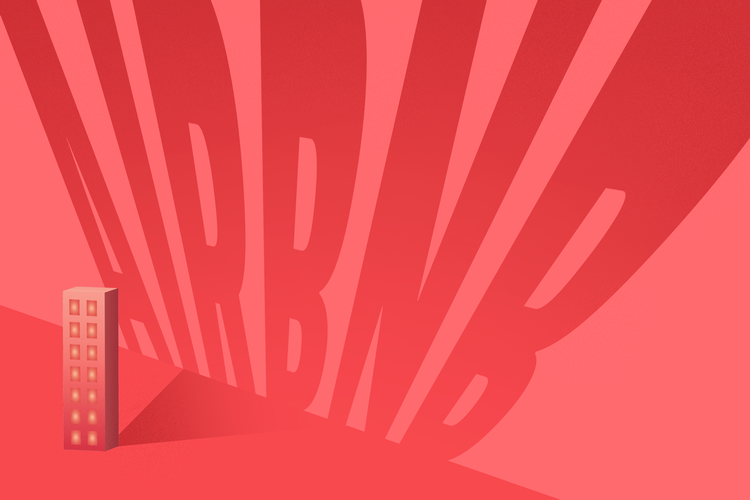 Airbnb blev oprindeligt skabt for at hjælpe boligejere med at leje deres hjem ud, mens de var væk. Men i dag er det nærmere upersonlig langtidsudlejning i stil med hotelbranchen, lyder kritikken. Illustration Caroline Niegaard