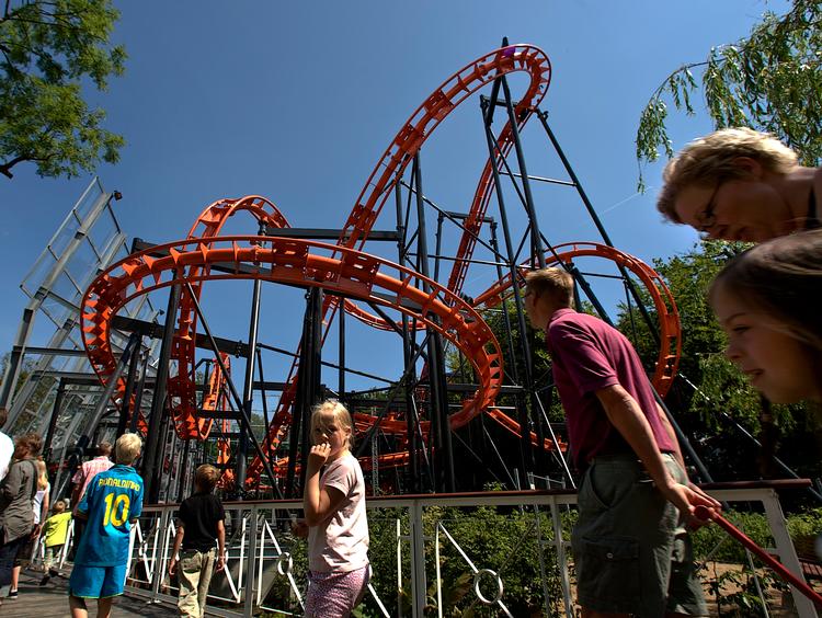 Rutsjebanen Cobraen fotograferet i 2022, hvor en 14-årige pige omkomi forlystelsen.  Foto: Ole Frederiksen/Ritzau Scanpix