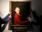 Den italienske kunstner Gaimbettino Cignaroli malede i 1770 dette maleri af en ung Mozart. Nu er et hidtil ukendt værk fra komponistens teenageår fundet i Leipzig. Foto: Christian Hartmann/Ritzau Scanpix