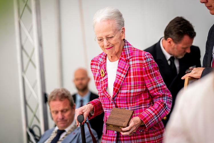 Dronning Margrethe fotograferet i mandags, da hun ved uddelingen af Rungstedlundprisen 2024 på Karen Blixen Museum på Rungsted Kyst. Foto: Ida Marie Odgaard/Ritzau Scanpix