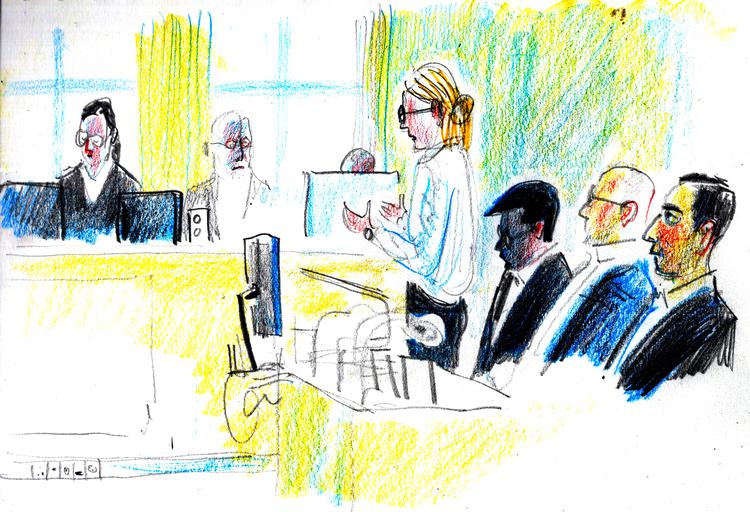 Marie Tullin har følgeskab af to anklager-kollegaer, når hun fører straffesagen mod Sanjay Shah Foto: Claus Nørregaard/POLITIKEN