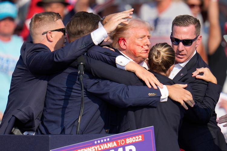 Attentatforsøget mod Donald Trump i Butler, Pennsylvania, 13. juli førte til, at chefen for Secret Service trådte tilbage. Foto: Gene J. Puskar/Ritzau Scanpix