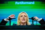 Mona Juul taler til partifællerne på det konservative landsråd i Herning lørdag.   Foto: Ernst van Norde/Ritzau Scanpix