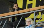 45 årige Mihai Teja fra Rumænien bliver ny træner i Vejle Boldklub, hvor han afløser Ivan Prelec. Mihai Teja har senest stået i spidsen for flere klubber i rumænsk fodbold. Han har desuden været forbi belgisk fodbold og været U21-landstræner i Rumænien. Fotograferet søndag den 22. september 2024, da VB spillede mod Sønderjyske i Haderslev i Superligaen. Foto: Claus Fisker/Ritzau Scanpix