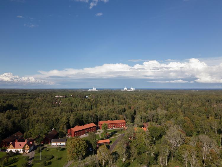 Politiken besøgte sidste år Forsmarkgymnasie, som ligger ved siden af et af Sveriges atomkraftværker. Den svenske regering satser på atomkraft. Her er værket fotograferet med drone. Foto: Frederik Bruun Kynde