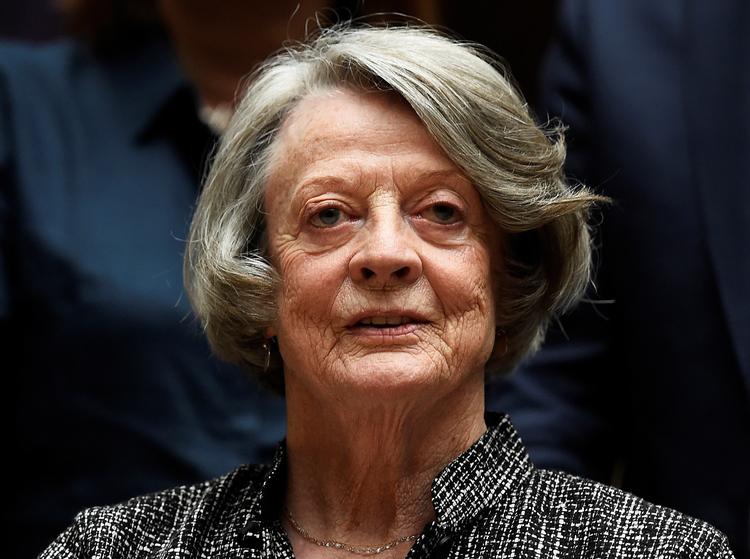 Maggie Smith fotograferet ved premieren for endnu en sæson af 'Downton Abbey' i 2015. Foto: Dylan Martinez/Ritzau Scanpix