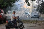 I fredagens angreb blev der anvendt 'bunker buster'-bomber på 2.300 kilo Ifølge The Jerusalem Post, hvilket resulterede i eksplosioner, der jævnede et område større end en boligblok med jorden. Foto: -/Ritzau Scanpix