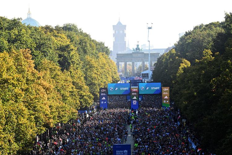 Jacob Sommer Simonsen satte den danske rekord ved søndagens Berlin Marathon. Foto: Annegret Hilse/Ritzau Scanpix