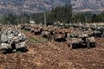 Den israelske hær har angrebet stribevis af Hizbollah-mål i grænseområdet mellem Israel og Libanon.  Foto: Ayal Margolin/Ritzau Scanpix