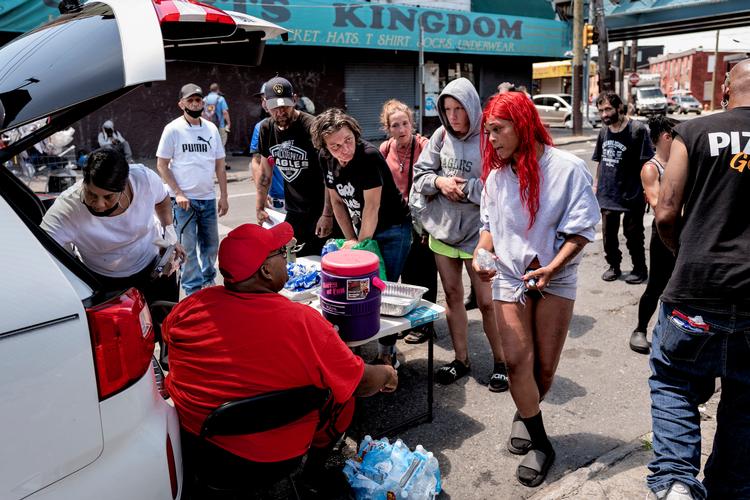 USA’s misbrugsepidemi er eksploderet de seneste år. Billedet er fra Kensington i Philadelphia, som politiet betegner som et epicenter for narkohandel. Arkivfoto Jacob Ehrbahn