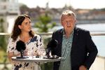     Moderaterne holdt i august sommergruppemøde i Sønderborg, hvor Monika Rubin og partileder og udenrigsminister Lars Løkke Rasmussen svarede på spørgsmål.    Foto: Finn Frandsen